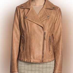 Faux Leather Jacket MAXSTUDIO Size M
